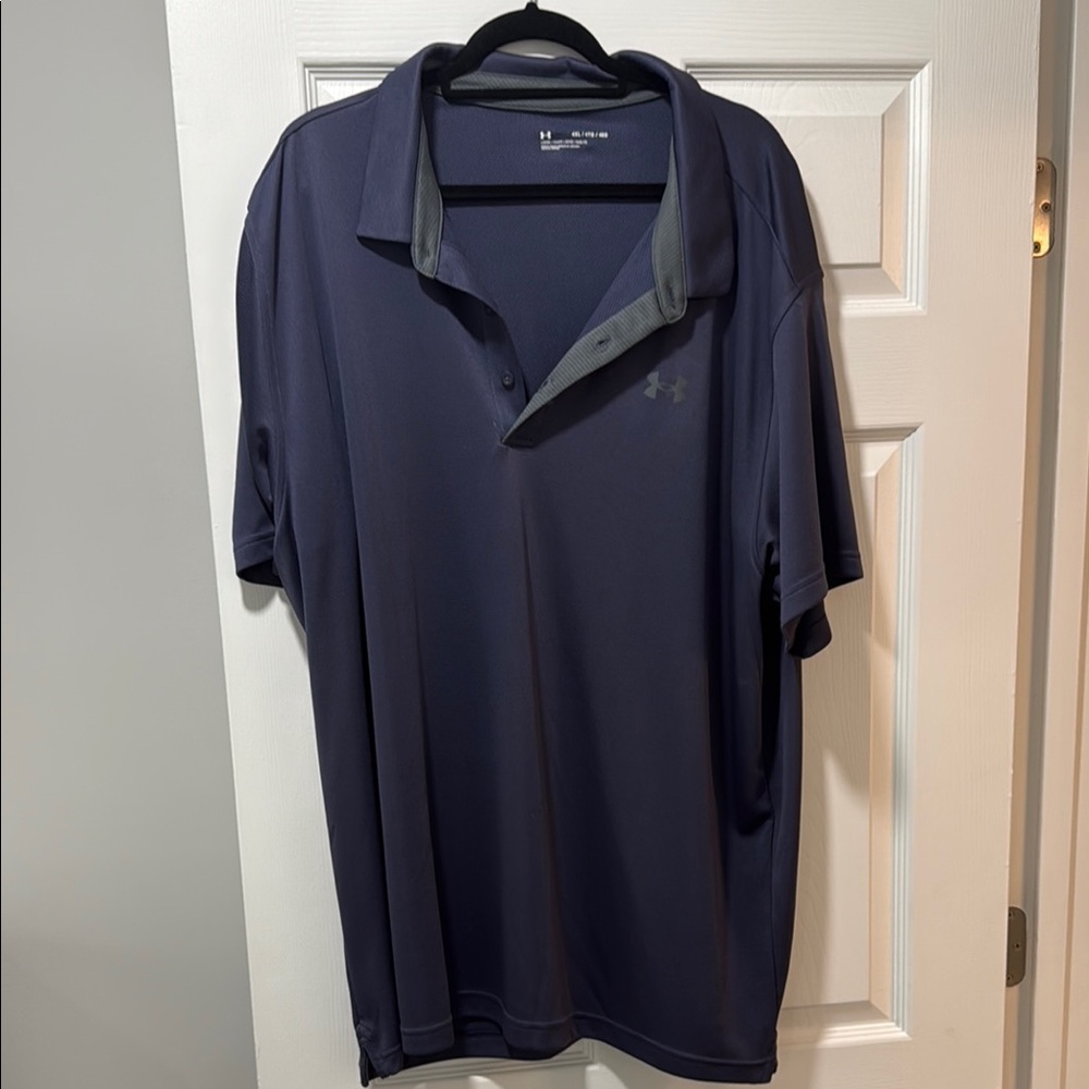 Jordan Blue Polo Shirt Moisture-Wicking Athletic Fit